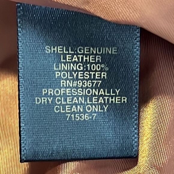 RyeGrass Burnt Brick Zip Up Front Tie Leather Jacket Size 1X NWT - Picture 6 of 10